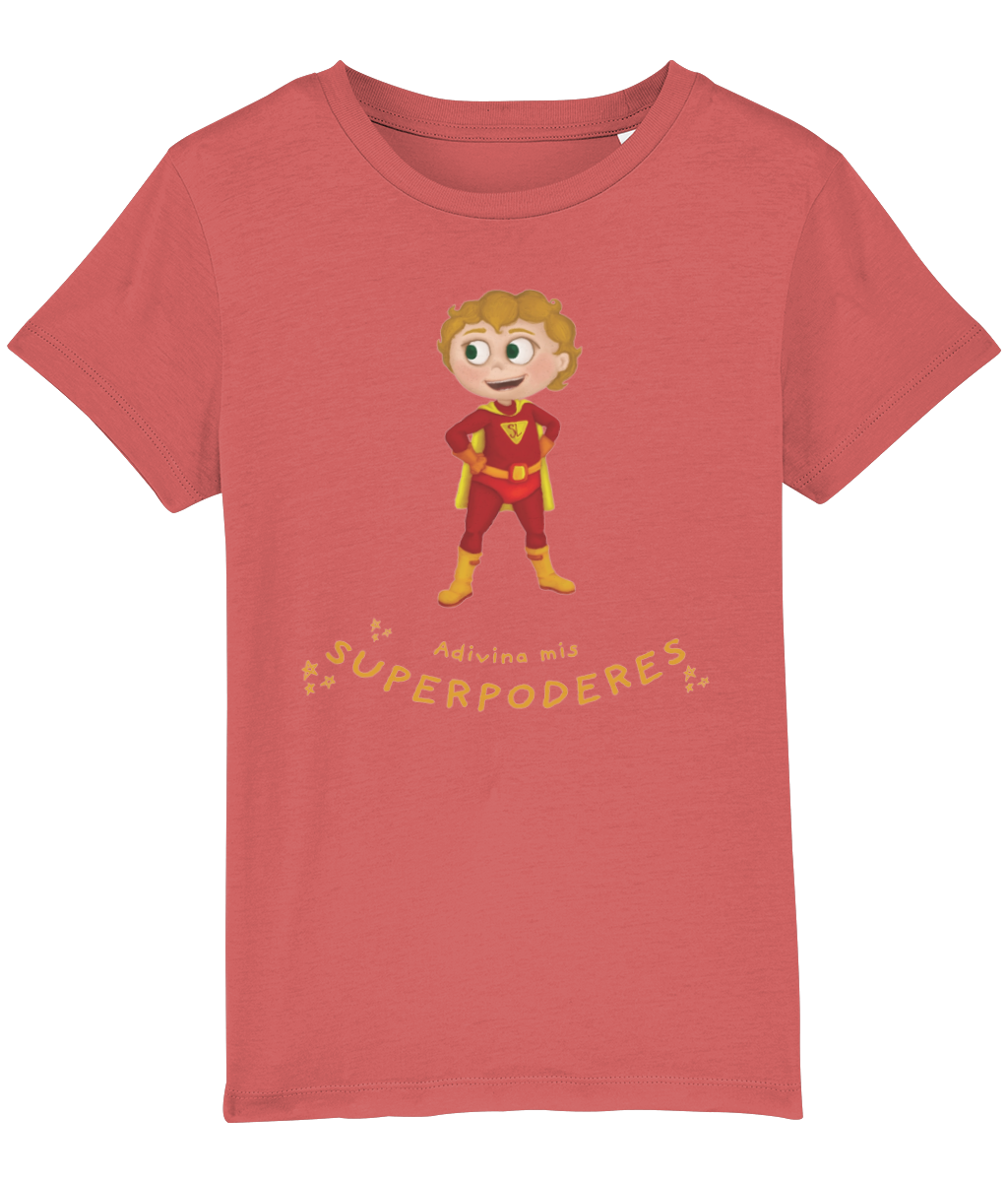 Kids Organic Super Hero T-Shirt - Spanish