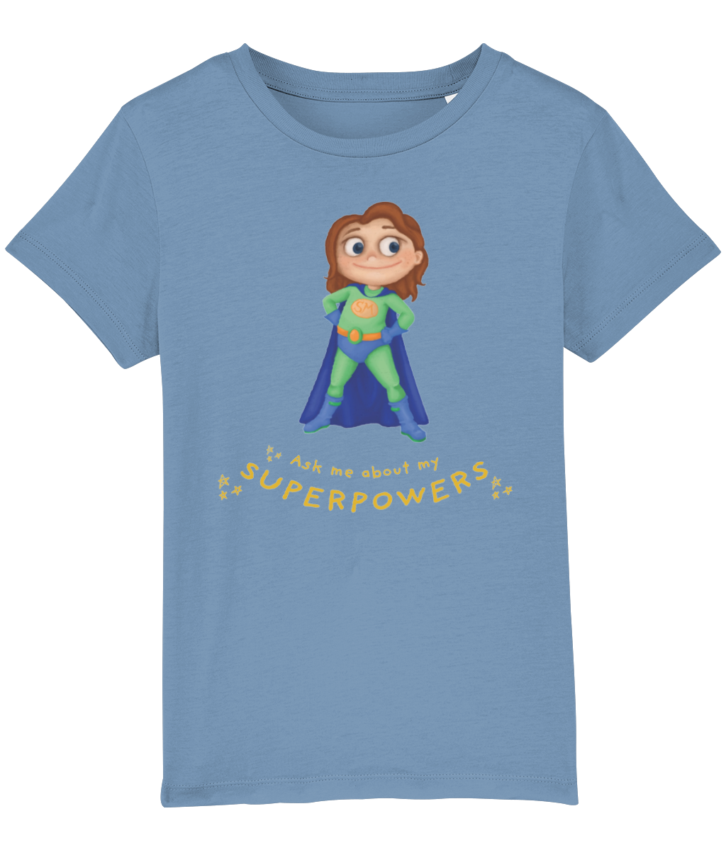 Kids Organic Super Hero T-Shirt - English