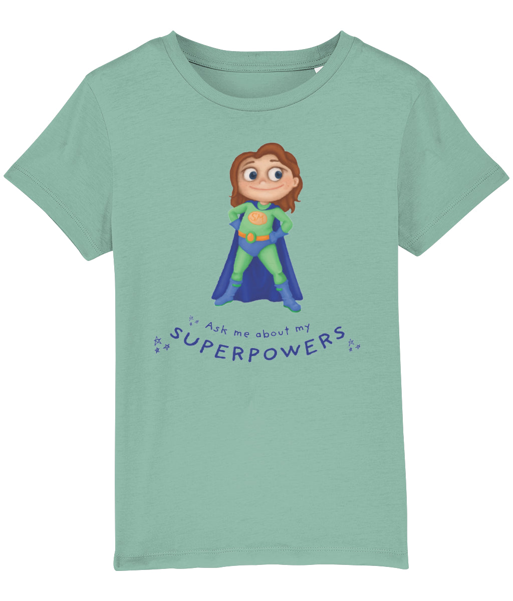 Kids Organic Super Hero T-Shirt - English