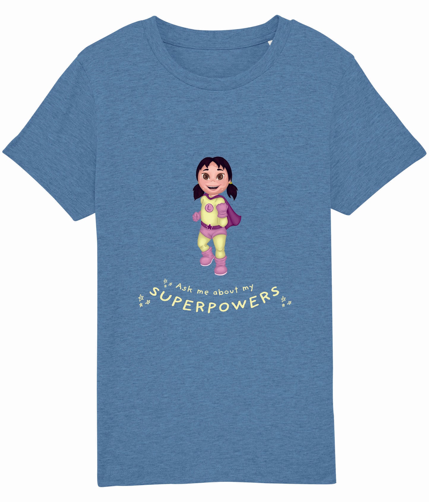 Kids Organic Super Hero T-Shirt - English