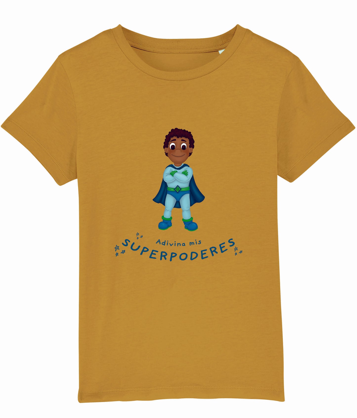 Kids Organic Super Hero T-Shirt - Spanish